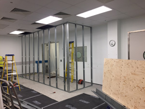 Metal stud partitioning systems