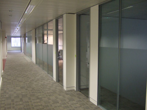 Glazed office partitioning systems Swindon Wiltshire