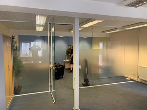 Acoustic glass partitions Cricklade Wiltshire